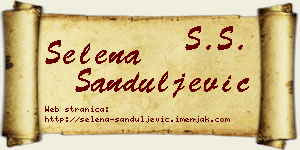 Selena Sanduljević vizit kartica